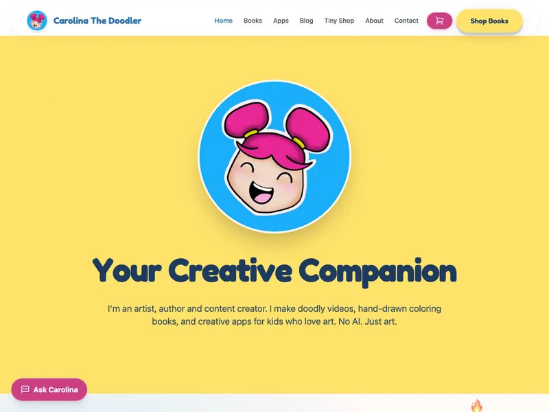Carolina The Doodler homepage